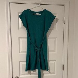 J. Crew Factory Teal Midi Dress
